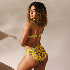 Baha Ranch Yeehaw Vintage Cowboy Collage Mustard Bikini Baha Ranch Western Wear