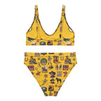 Baha Ranch Yeehaw Vintage Cowboy Collage Mustard Bikini Baha Ranch Western Wear