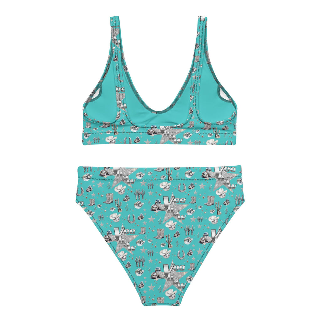Baha Ranch Yeehaw Turquoise Rhinestone Cowgirl Turquoise Bikini Baha Ranch Western Wear