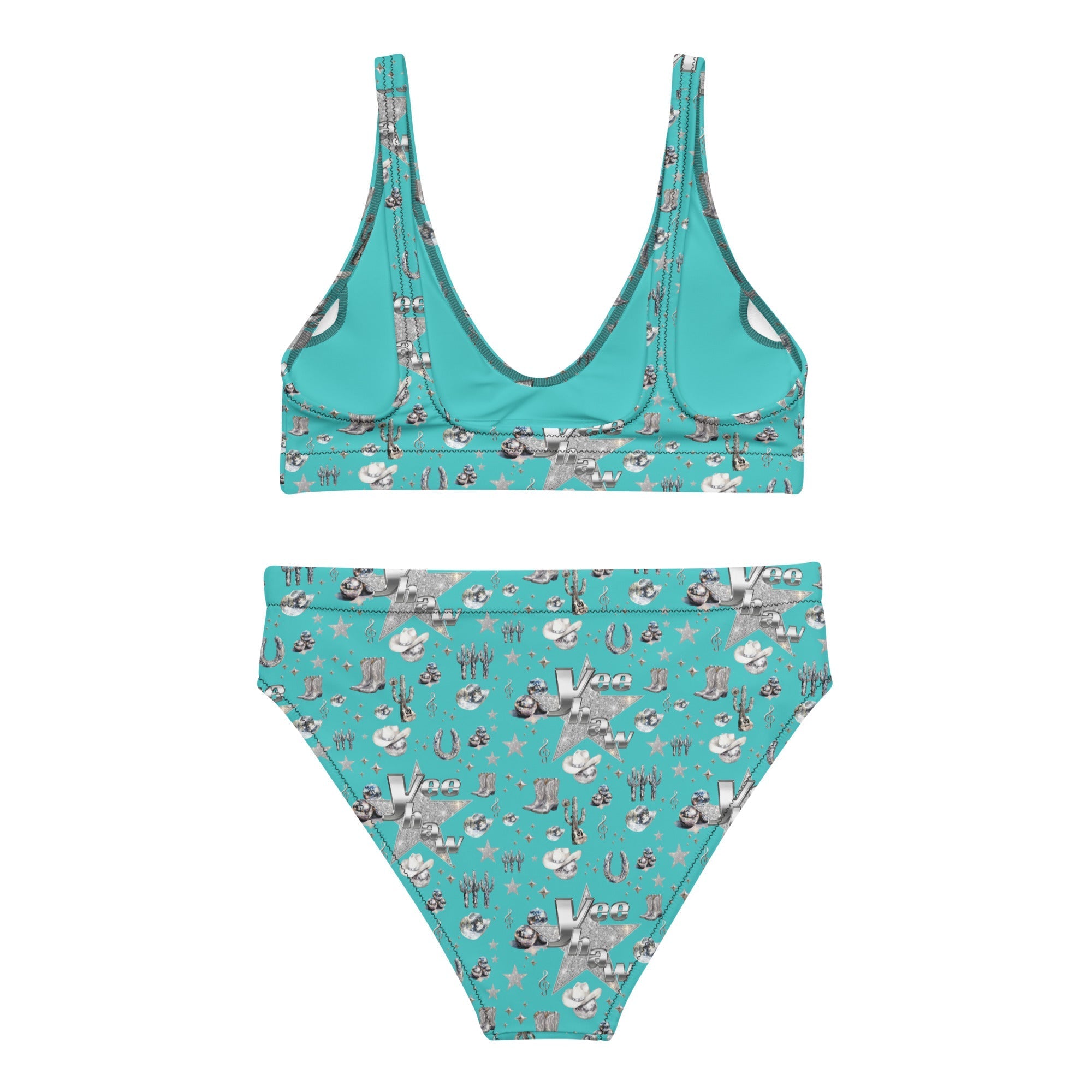 Baha Ranch Yeehaw Turquoise Rhinestone Cowgirl Turquoise Bikini Baha Ranch Western Wear