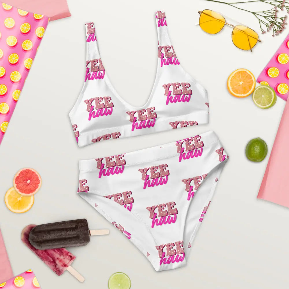 Yeehaw Pink Bikini Baha Ranch Western Wear