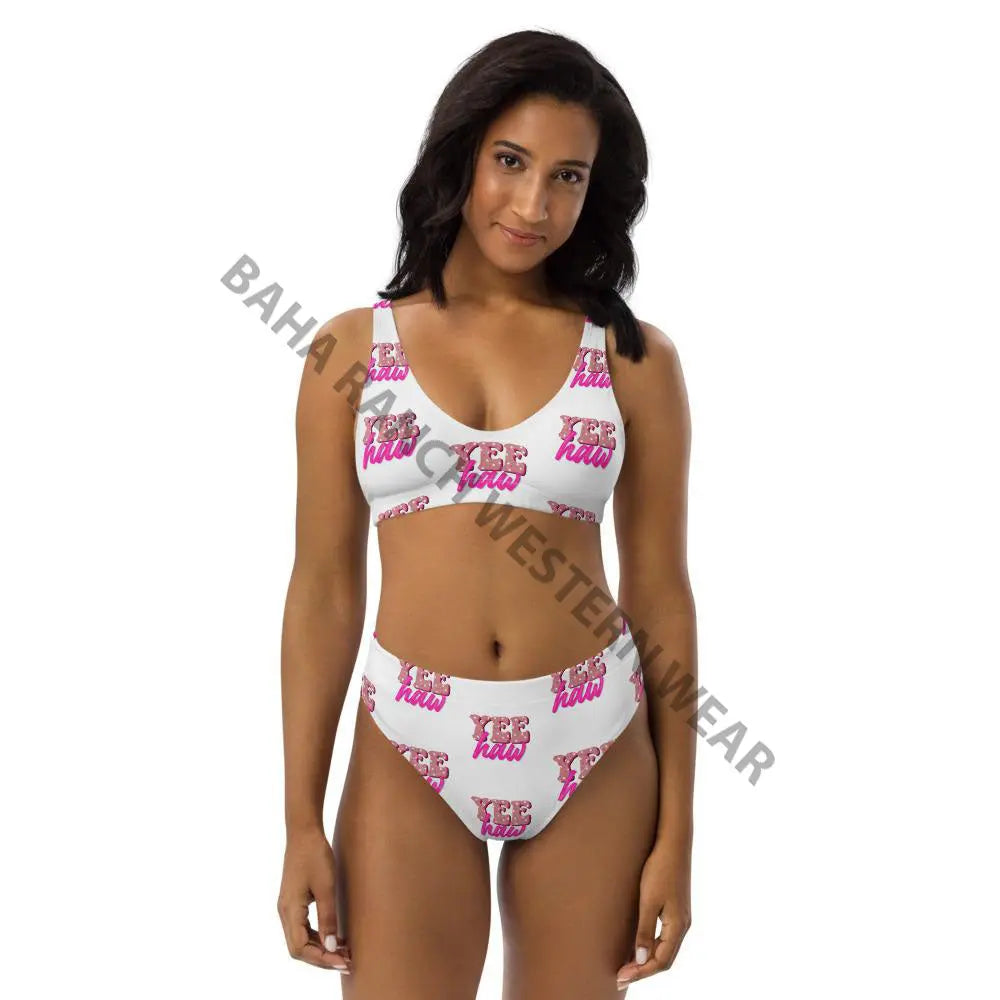 Yeehaw Pink Bikini Baha Ranch Western Wear