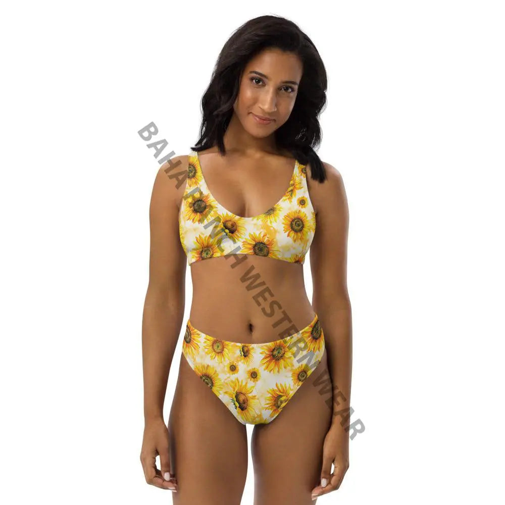 Yeehaw Sunflower Bikini Baha Ranch Western Wear