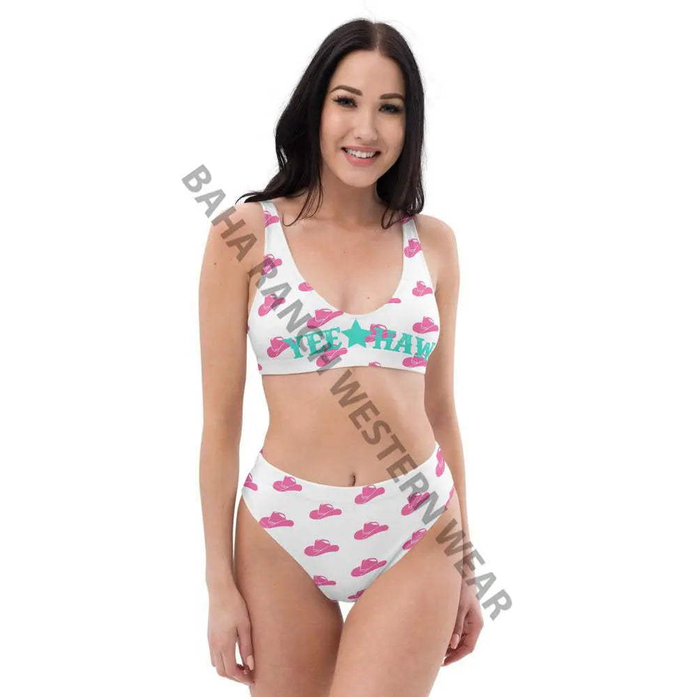 Yeehaw Pink Hat Yeehaw Bikini Baha Ranch Western Wear