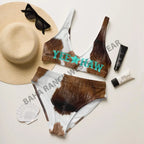 Yeehaw Brown Cow Print Bikini Baha Ranch Western Wear