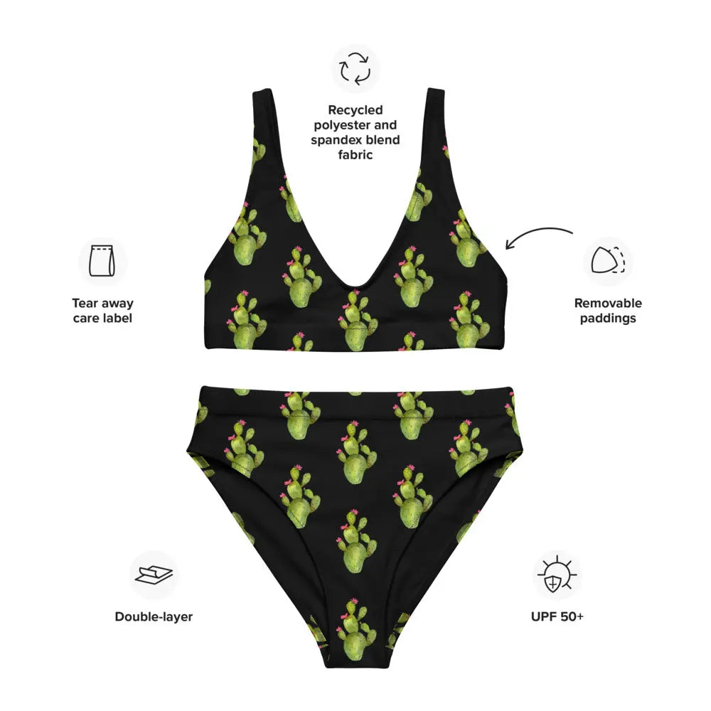 Yeehaw All Over Cactus Bikini Baha Ranch Western Wear