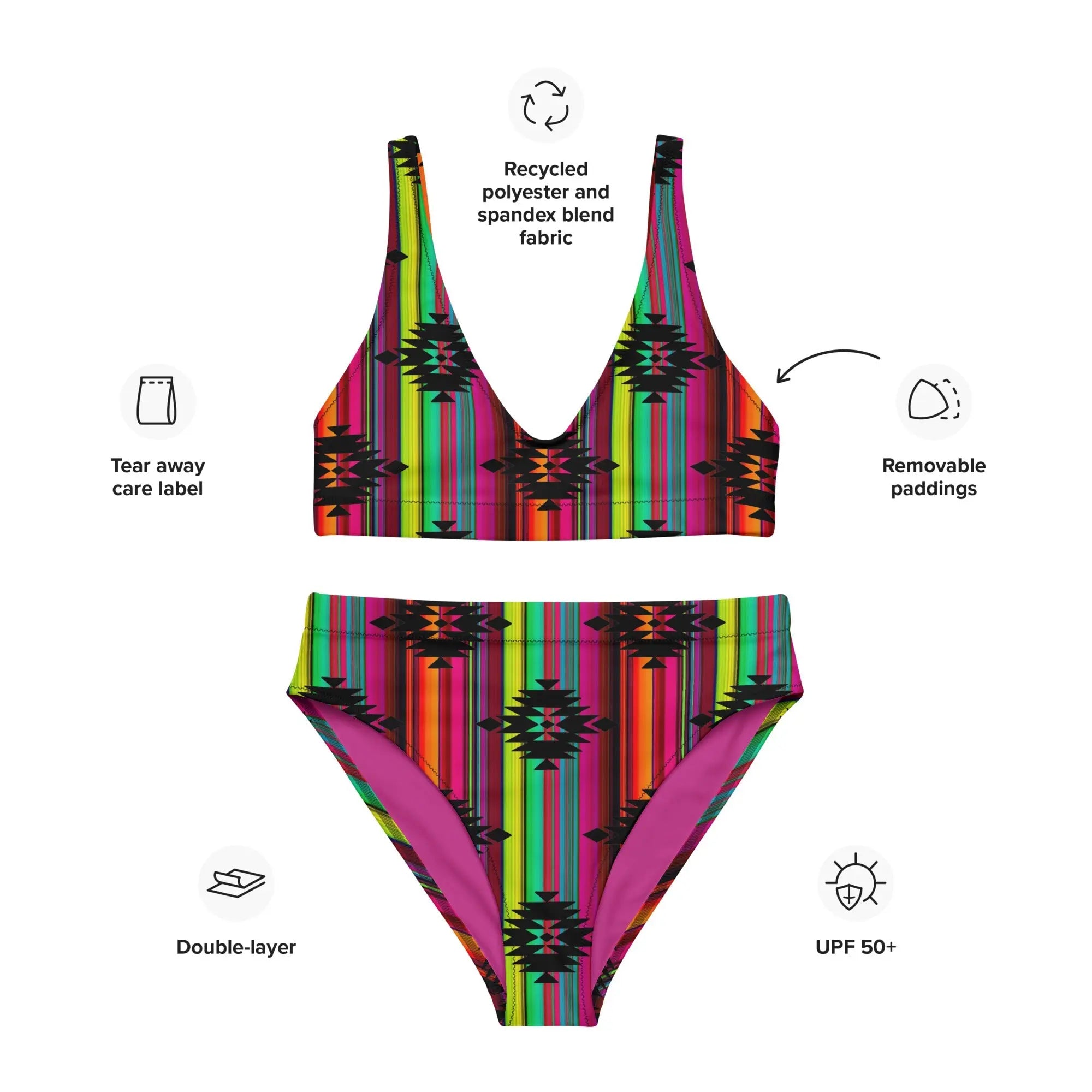Baha Ranch Yeehaw Aztec Serape Bikini Baha Ranch Western Wear