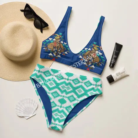 Baha Ranch Yeehaw Aztec Bronc Bikini Baha Ranch Western Wear