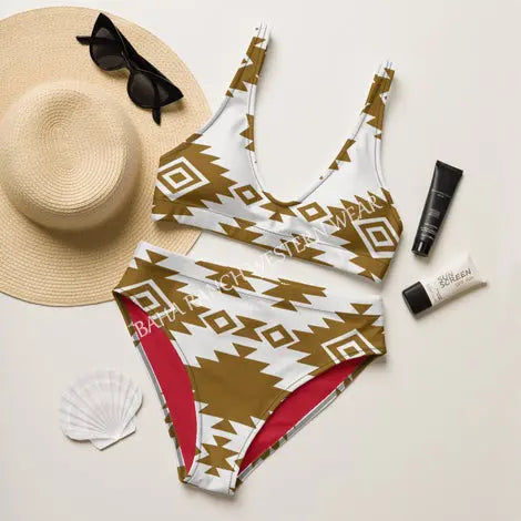 Baha Ranch Yeehaw Bold Brown Aztec Bikini Baha Ranch Western Wear