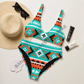 Baha Ranch Yeehaw Turquoise Orange Aztec Bikini Baha Ranch Western Wear