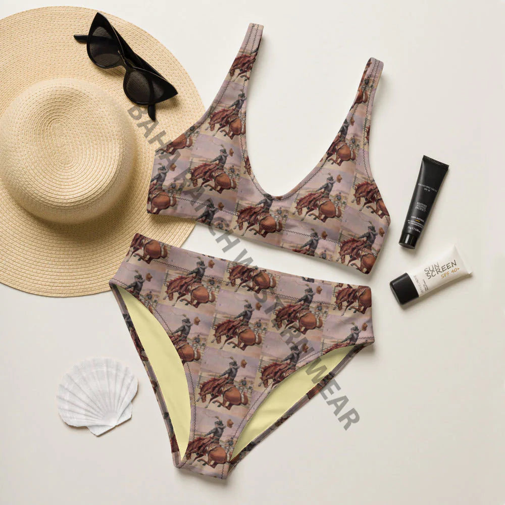 Yeehaw Rodeo Cowboy Bikini 2XL Baha Ranch Western Wear