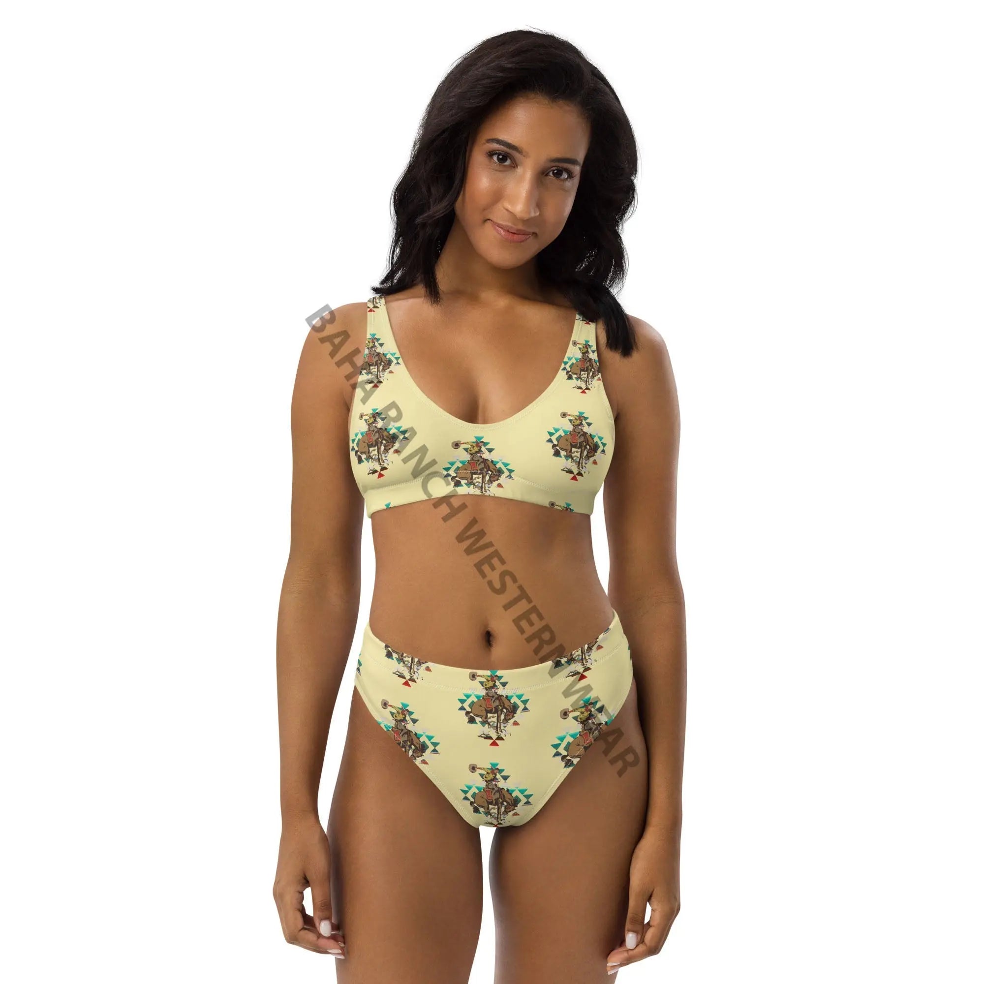 Yeehaw Let Er Buck Aztec Bronc Bikini Baha Ranch Western Wear
