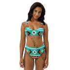 Baha Ranch Yeehaw Turquoise Orange Aztec Bikini Baha Ranch Western Wear
