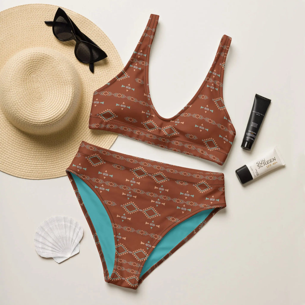 Baha Ranch Yeehaw Brown Aztec Bikini Baha Ranch Western Wear