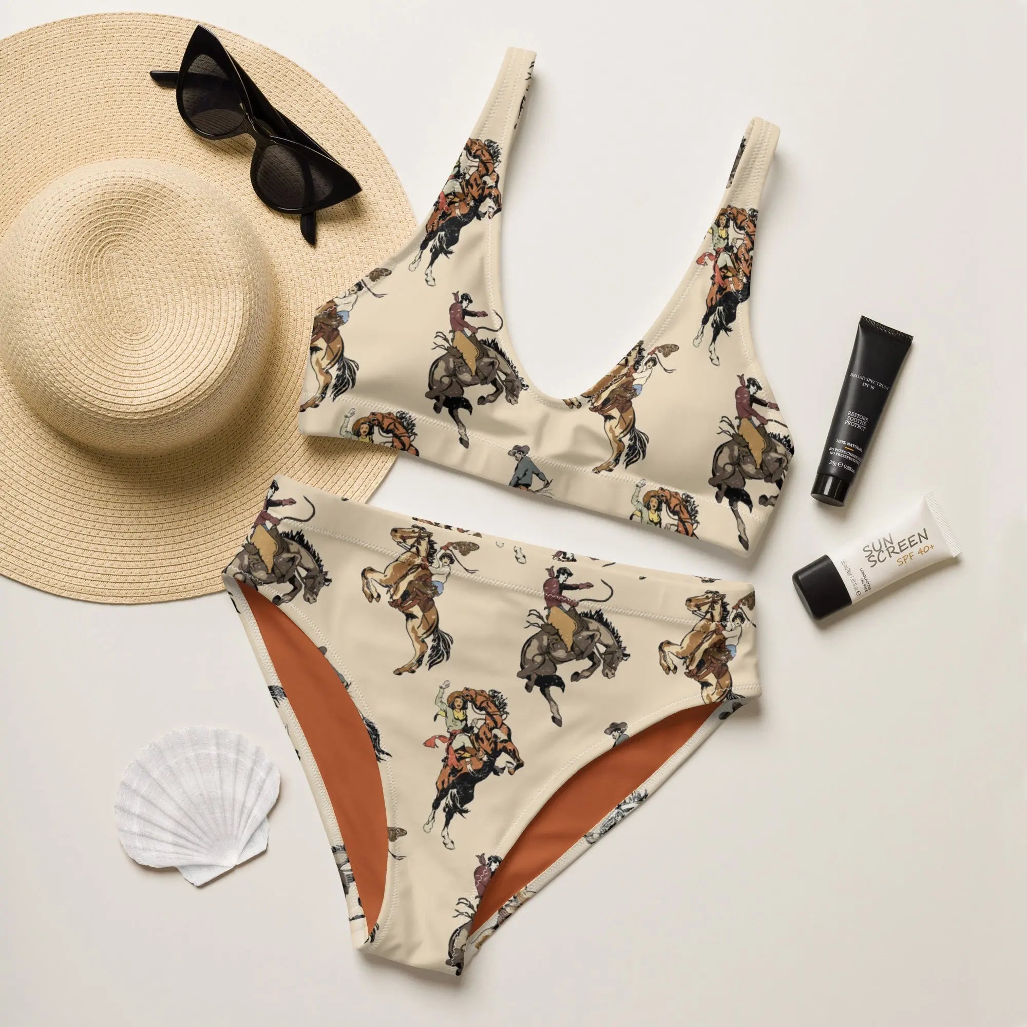 Baha Ranch Yeehaw Vintage Cowgirl Bikini Baha Ranch Western Wear