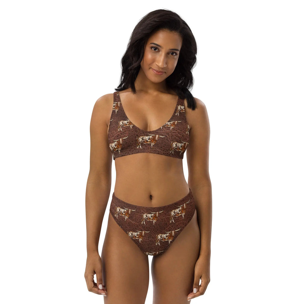 Baha Ranch Yeehaw Leather & Longhorns Bikini Baha Ranch Western Wear