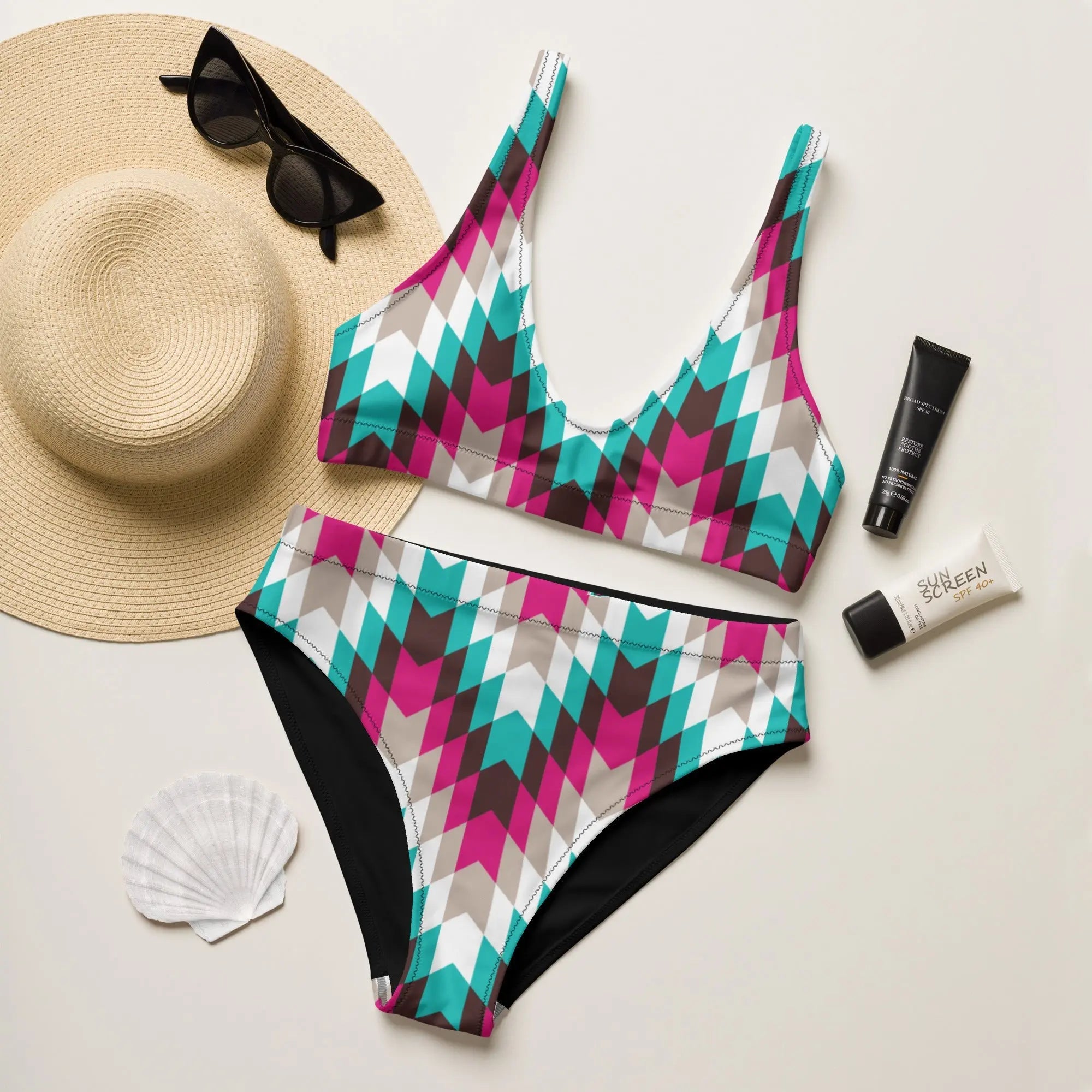 Baha Ranch Yeehaw Mullet Cowboy Aztec Bikini Baha Ranch Western Wear
