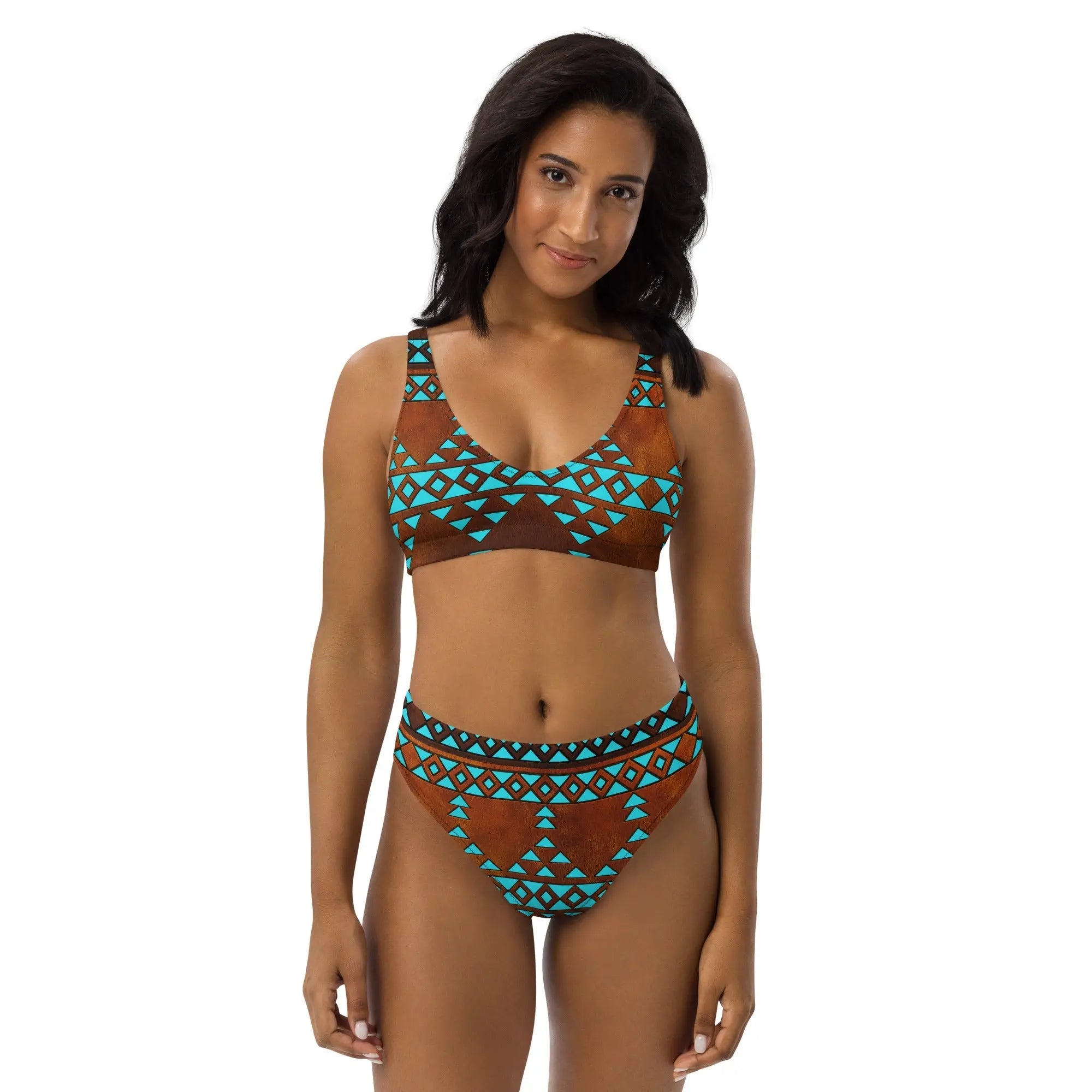 Baha Ranch Yeehaw Turquoise Aztec Bikini Baha Ranch Western Wear