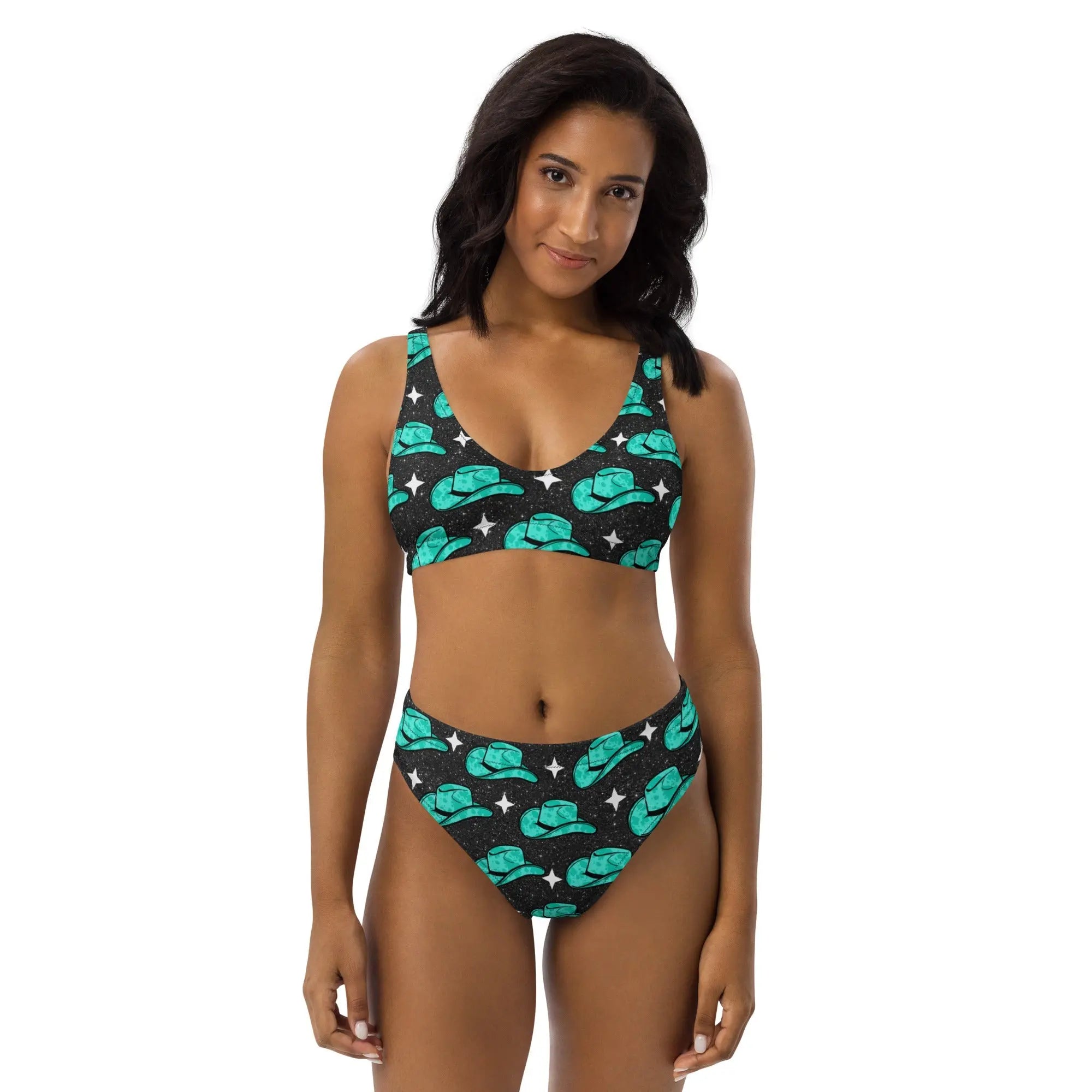 Baha Ranch Yeehaw Turquoise Hat Bikini Baha Ranch Western Wear