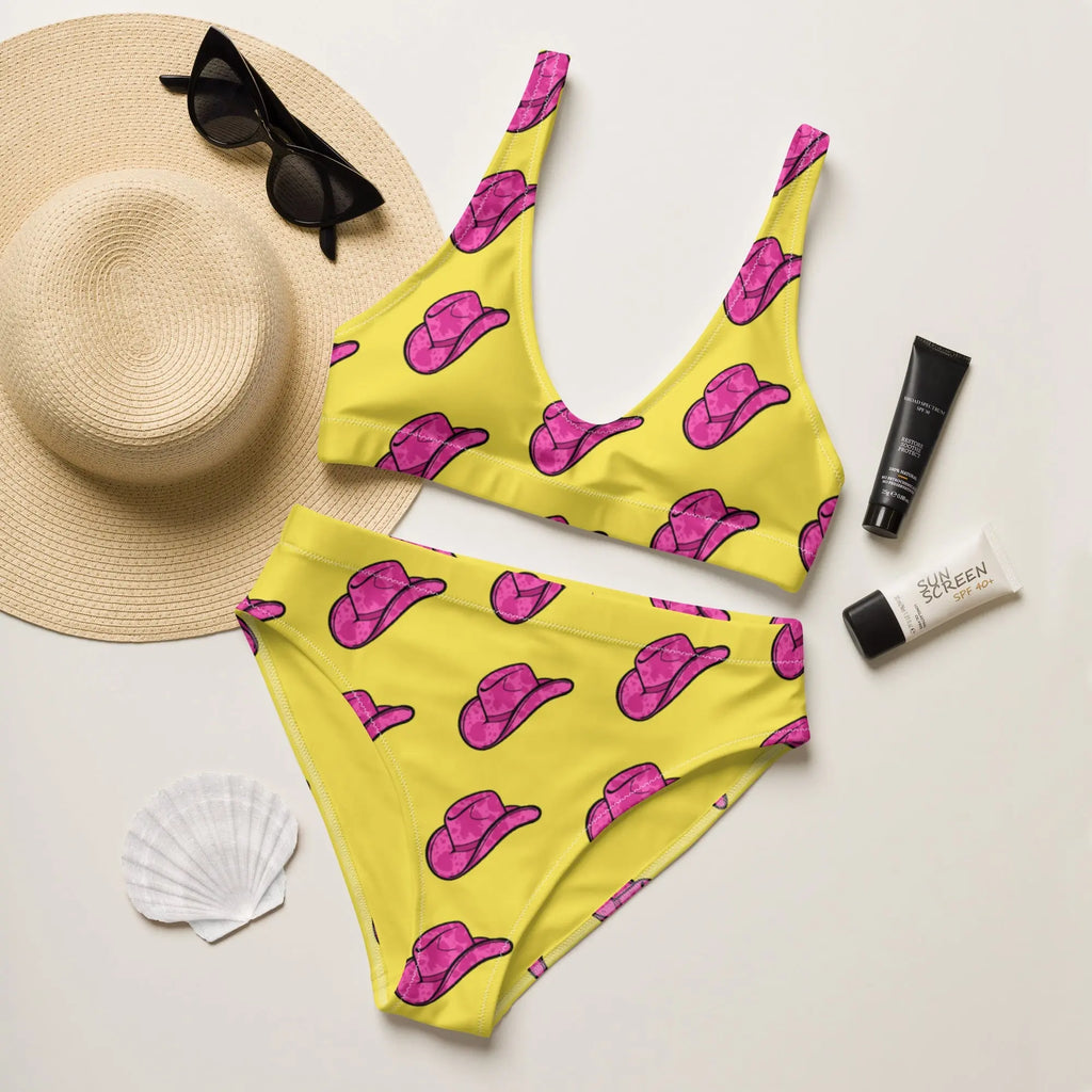 Baha Ranch Yeehaw Pink Hat Bikini Baha Ranch Western Wear