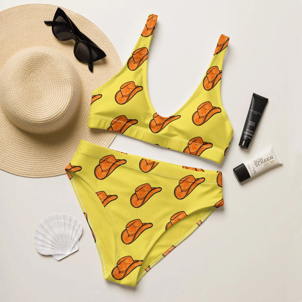 Baha Ranch Yeehaw Orange Hat Bikini Baha Ranch Western Wear