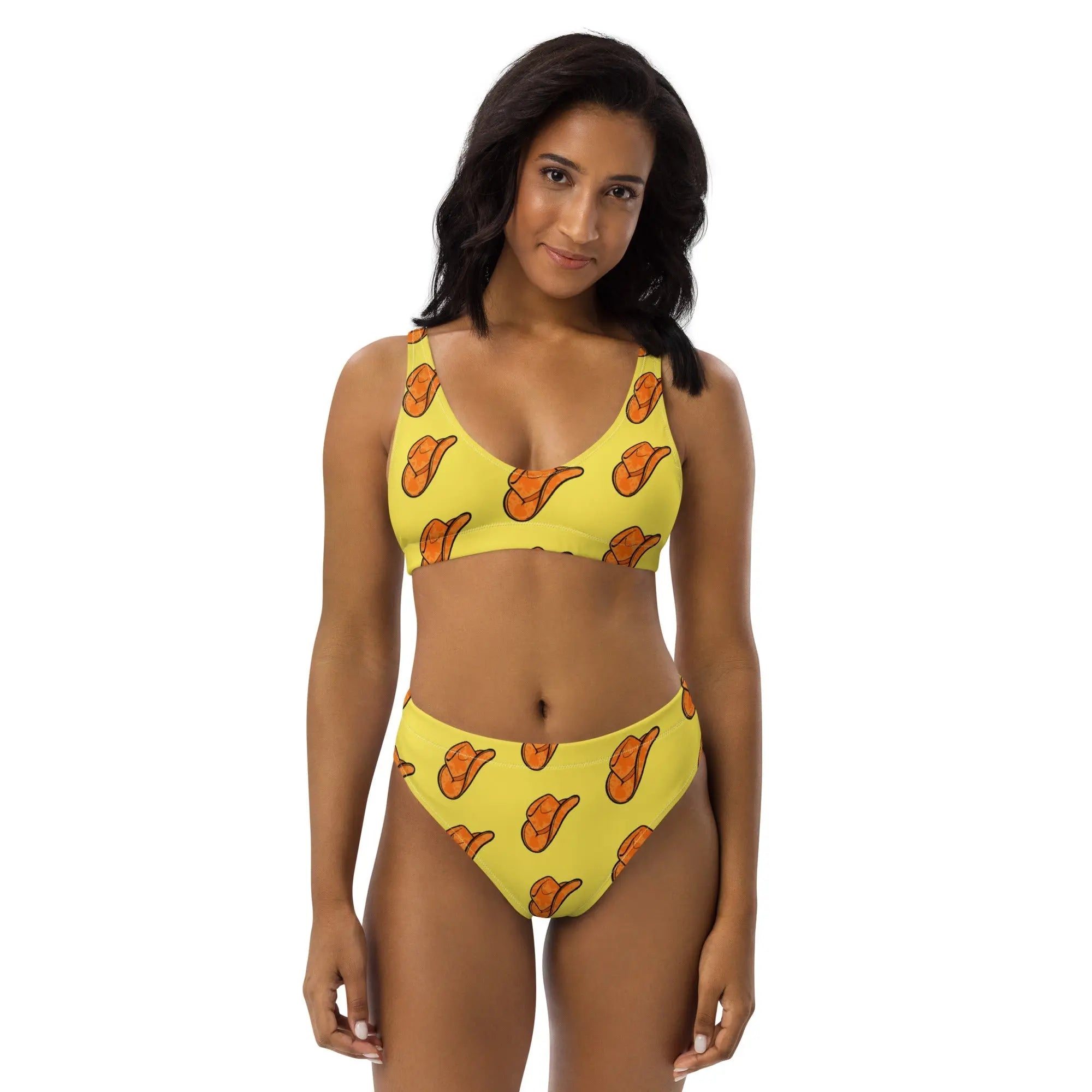 Baha Ranch Yeehaw Orange Hat Bikini Baha Ranch Western Wear