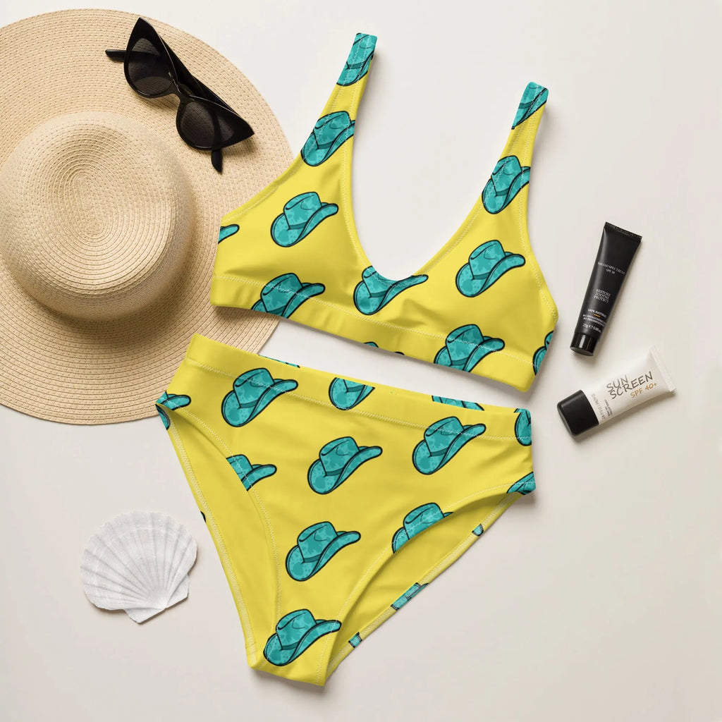 Baha Ranch Yeehaw Turquoise Hat Bikini Baha Ranch Western Wear