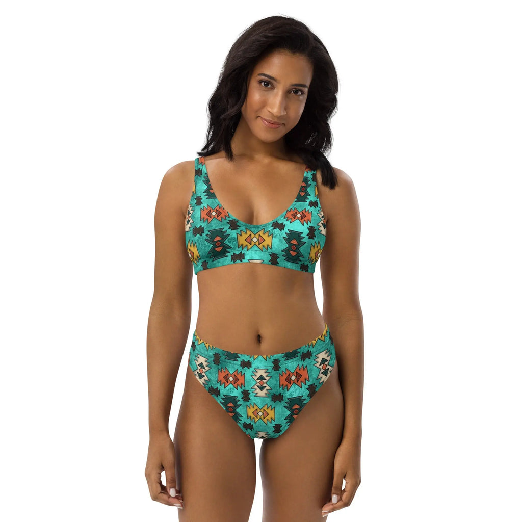 Baha Ranch Yeehaw Turquoise Aztec Bikini Baha Ranch Western Wear