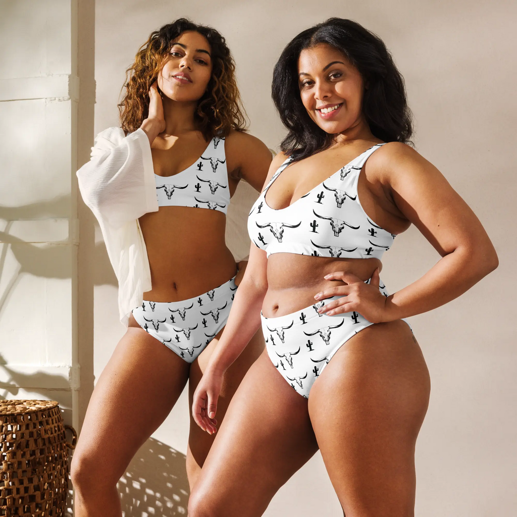 Yeehaw Bullhead Cactus Bikini Baha Ranch Western Wear