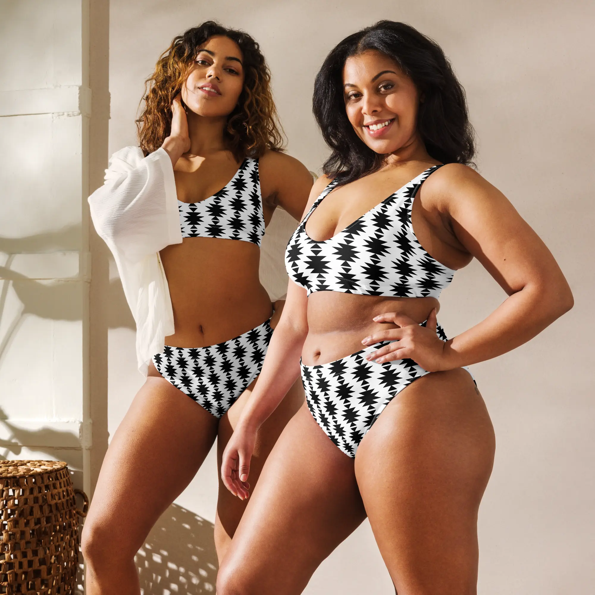 Baha Ranch Yeehaw White Aztec Bikini Baha Ranch Western Wear