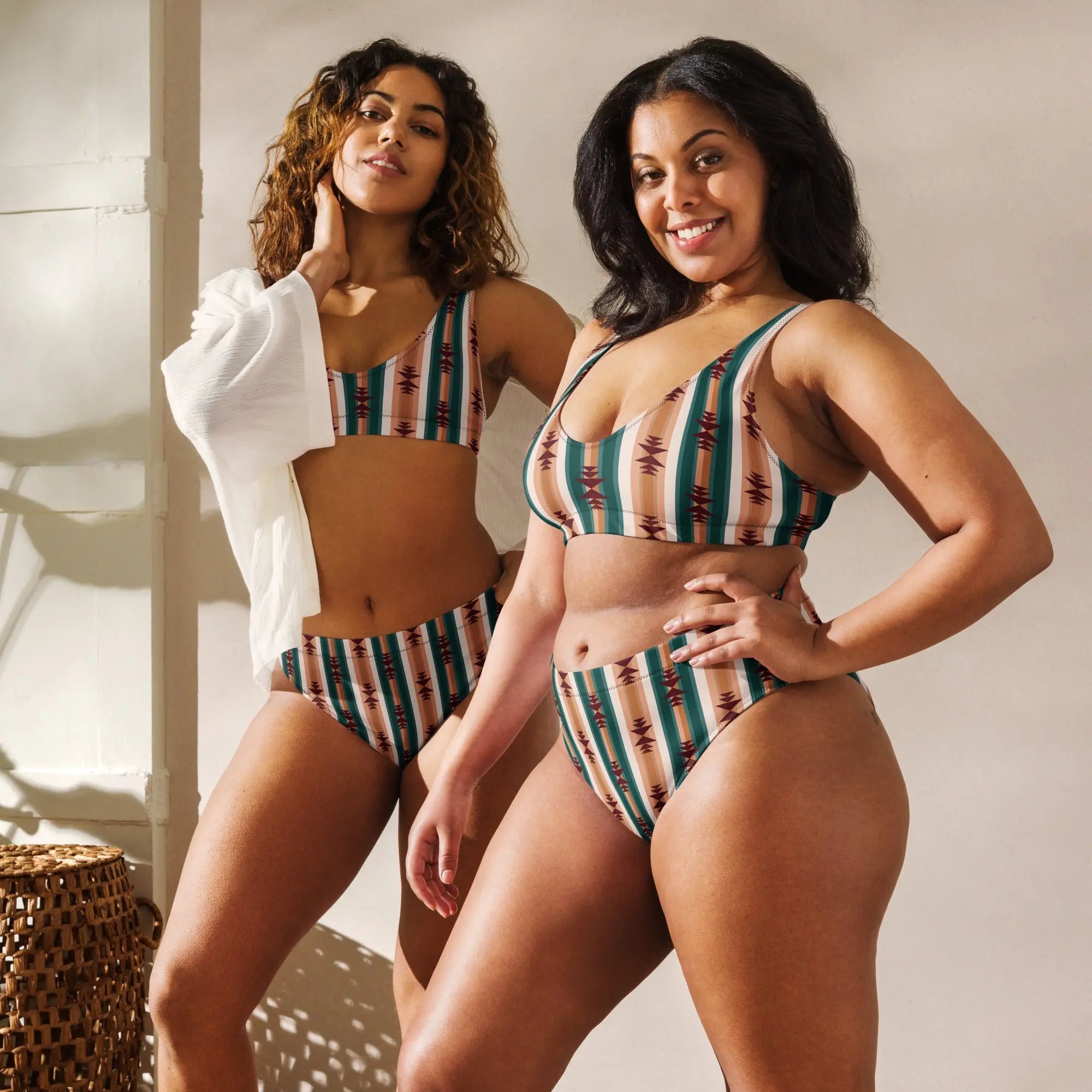 Baha Ranch Yeehaw Cocoa Aztec Bikini Baha Ranch Western Wear