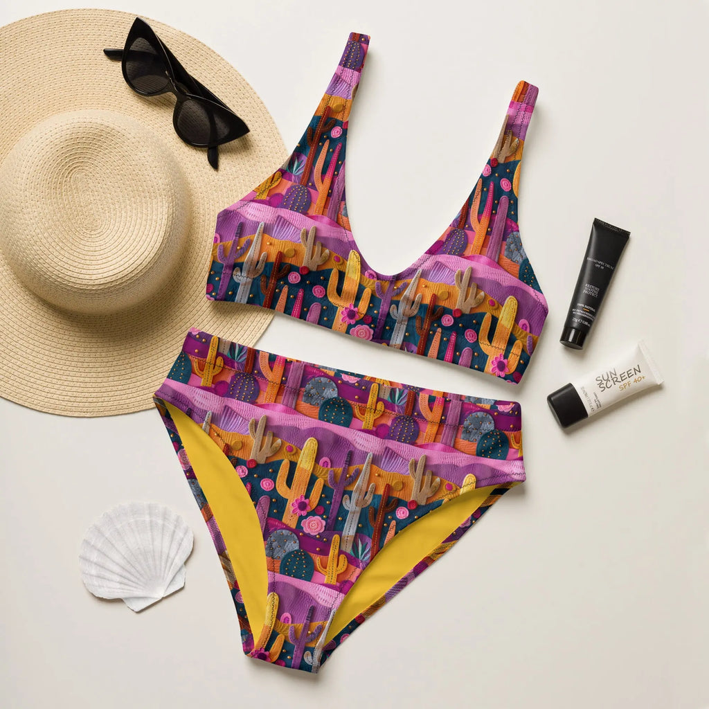 Baha Ranch Yeehaw Pink Cactus Desert Bikini Baha Ranch Western Wear