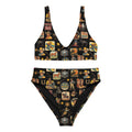 Baha Ranch Yeehaw Vintage Cowboy Collage Bikini Baha Ranch Western Wear