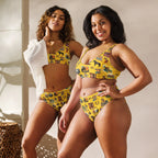 Baha Ranch Yeehaw Vintage Cowboy Collage Mustard Bikini Baha Ranch Western Wear