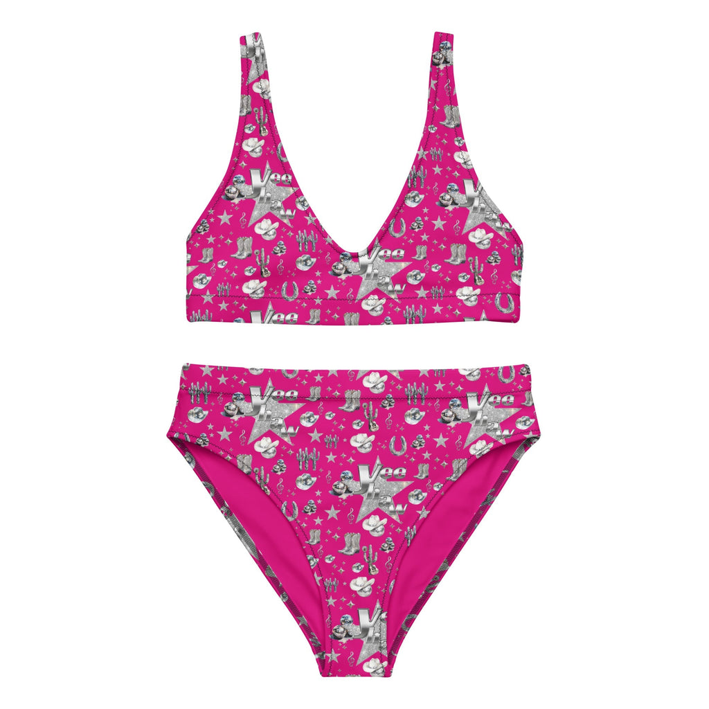 Baha Ranch Yeehaw Magenta Rhinestone Cowgirl Turquoise Bikini Baha Ranch Western Wear