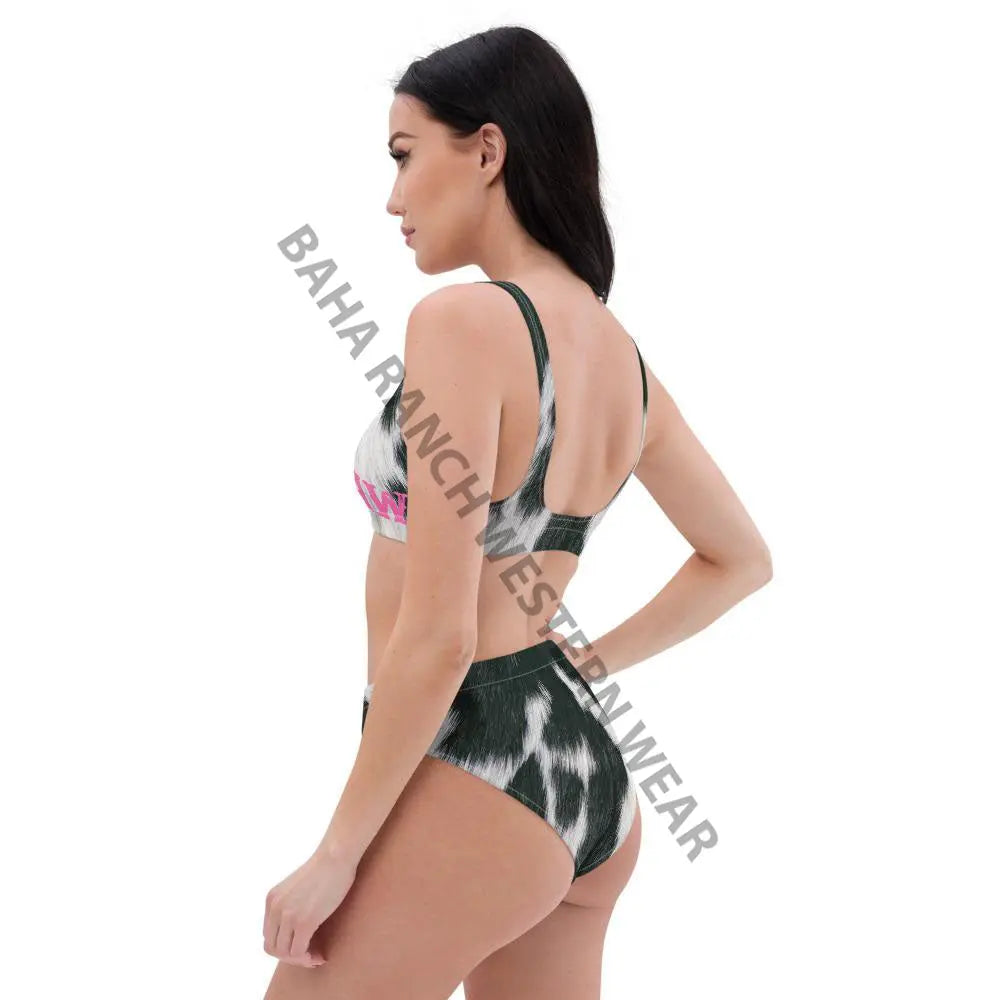 Yeehaw Cow Print Bikini Baha Ranch Western Wear