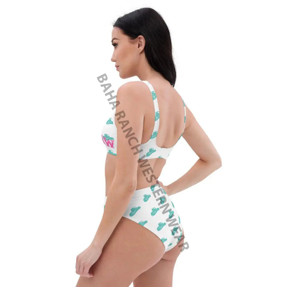 Yeehaw Turquoise Hat Yeehaw Bikini Baha Ranch Western Wear