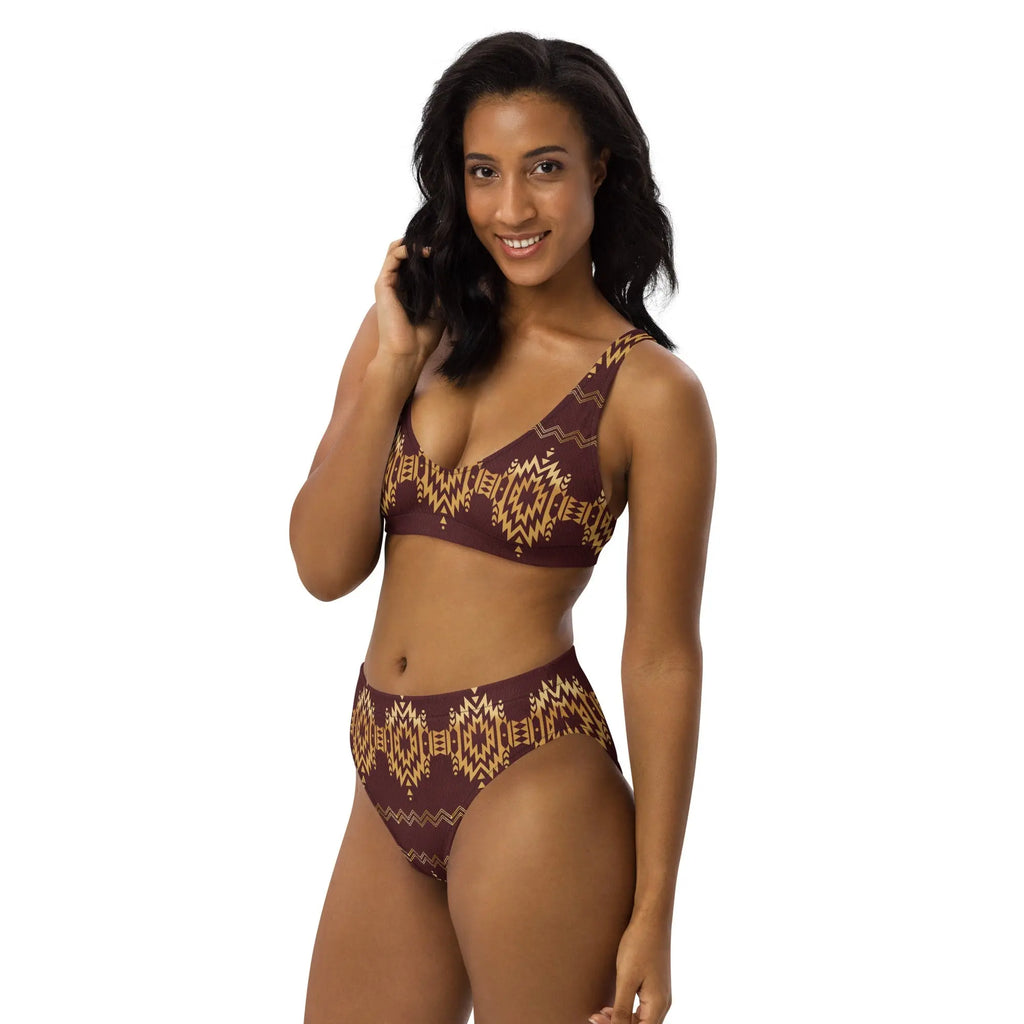 Baha Ranch Yeehaw Gold Aztec Bikini Baha Ranch Western Wear