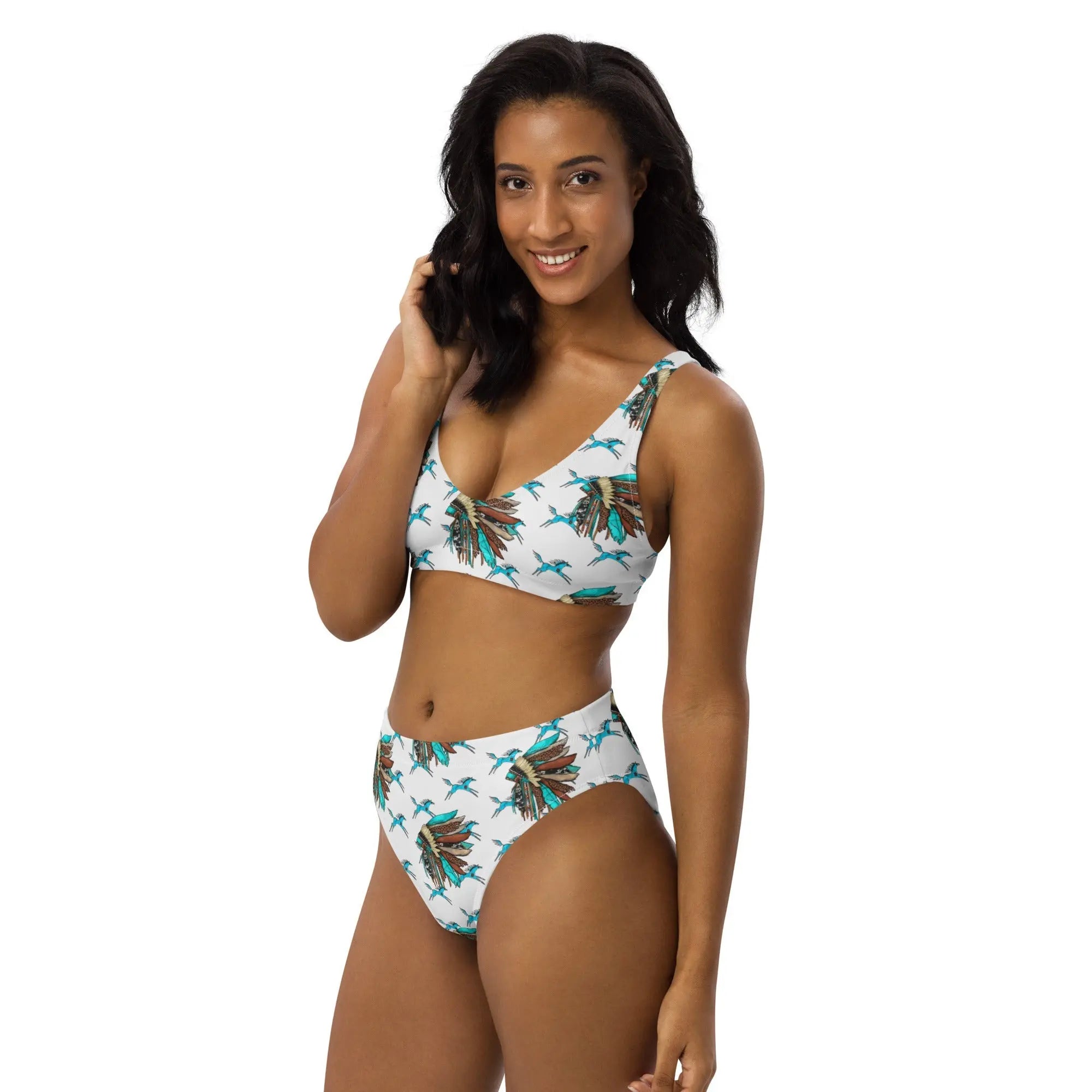 Baha Ranch Yeehaw Running Horse Head Dress Bikini Baha Ranch Western Wear
