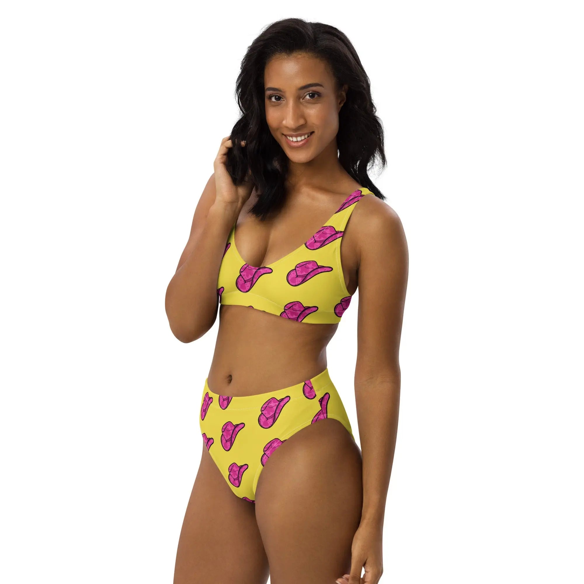 Baha Ranch Yeehaw Pink Hat Bikini Baha Ranch Western Wear