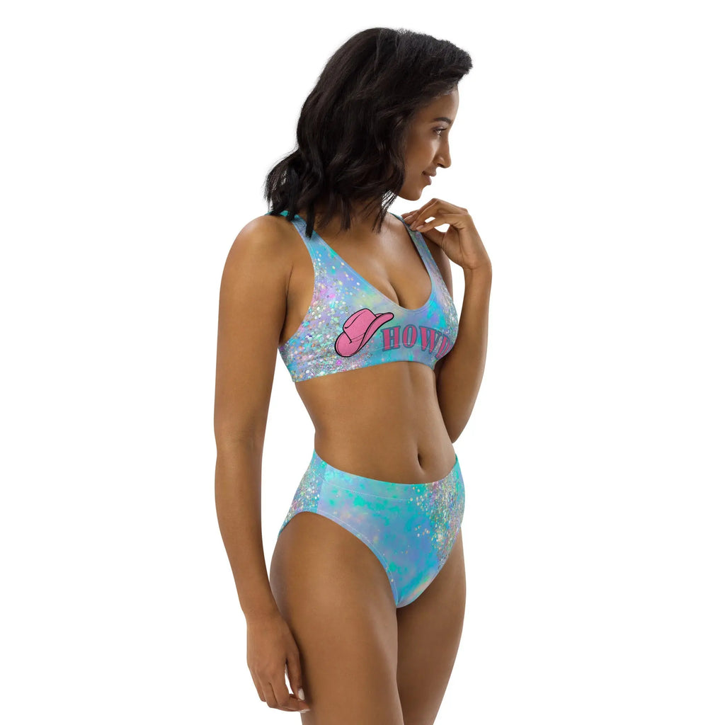 Baha Ranch Yeehaw Howdy Opal Glitter Bikini Baha Ranch Western Wear