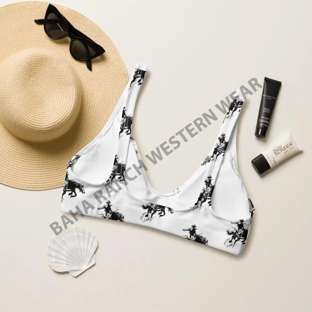 Yeehaw Rodeo Cowboy Bikini Top Baha Ranch Western Wear
