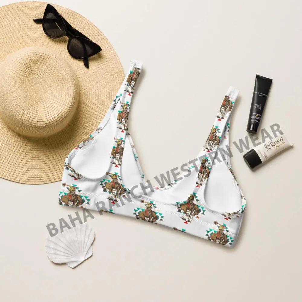 Yeehaw Aztec Bronc Bikini Top Baha Ranch Western Wear