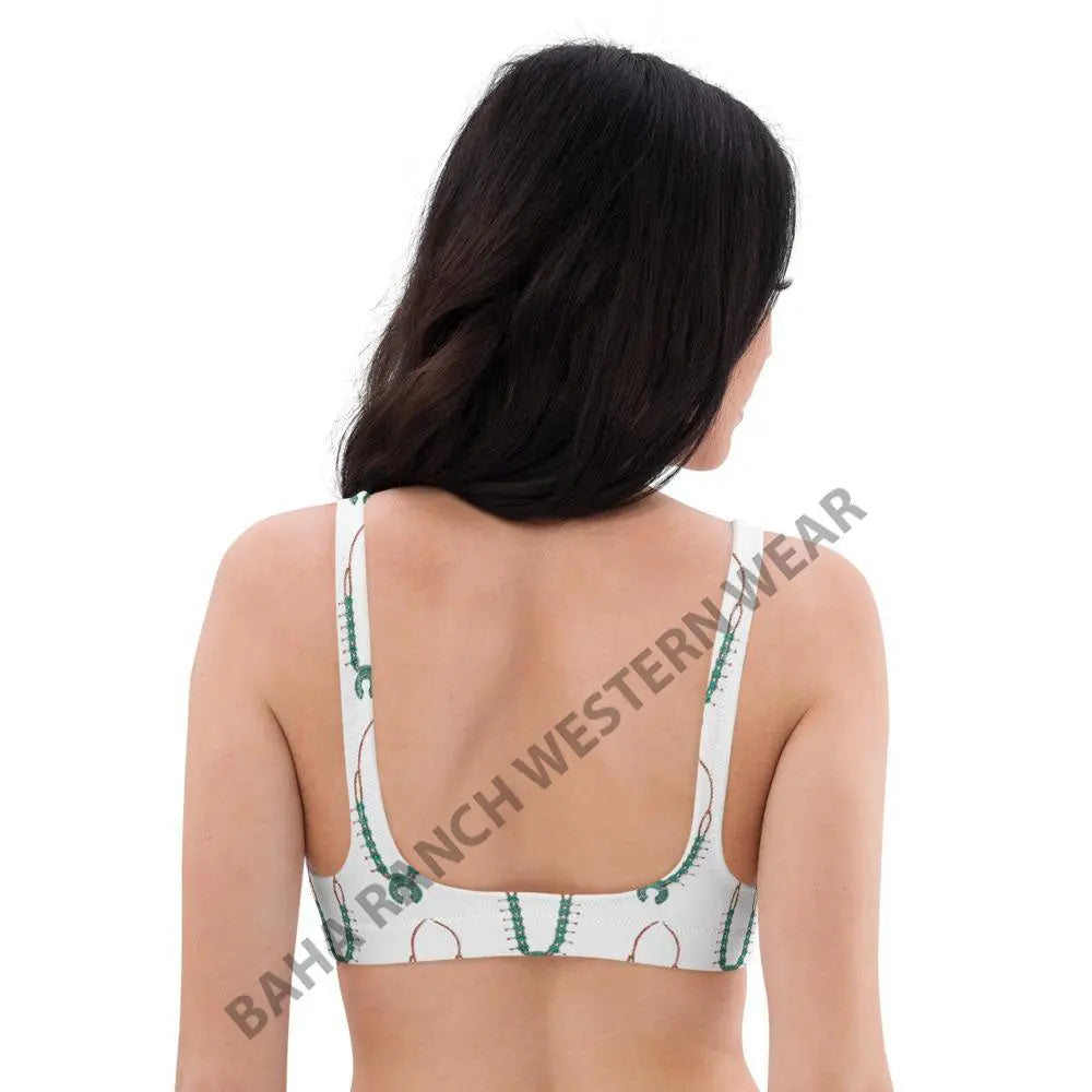 Yeehaw Squash Blossom Bikini Top Baha Ranch Western Wear