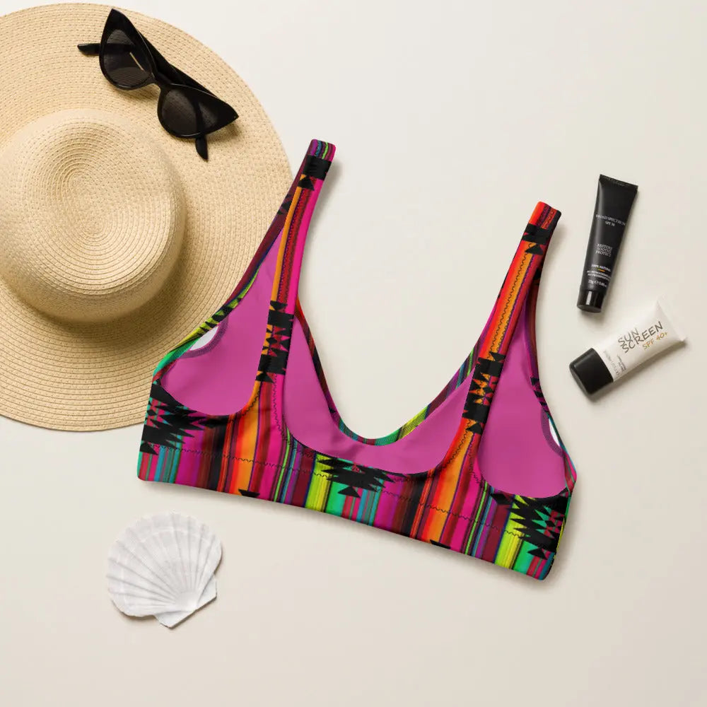 Baha Ranch Yeehaw Aztec Serape Bikini Top Baha Ranch Western Wear