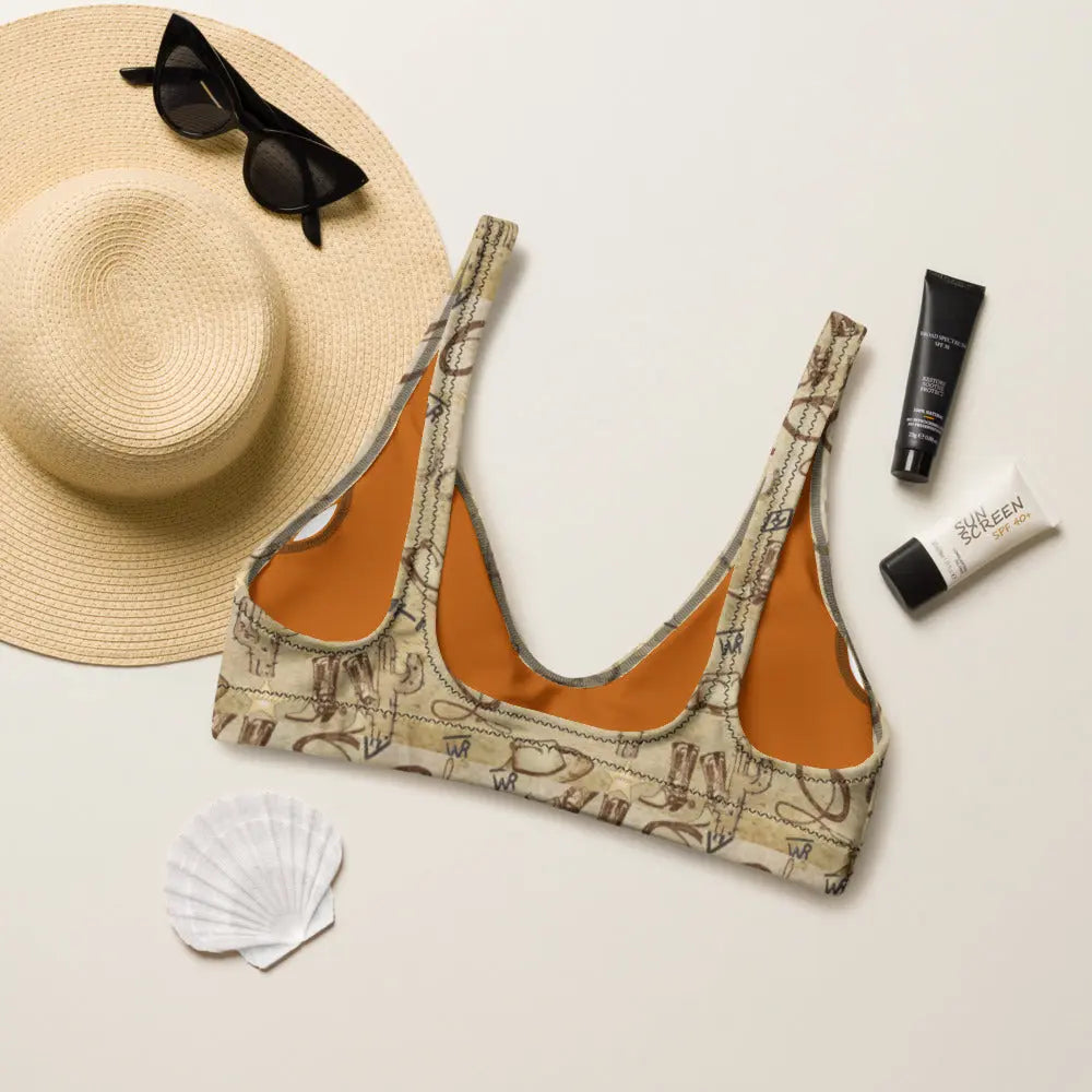 Baha Ranch Yeehaw Vintage Western Bikini Top Baha Ranch Western Wear