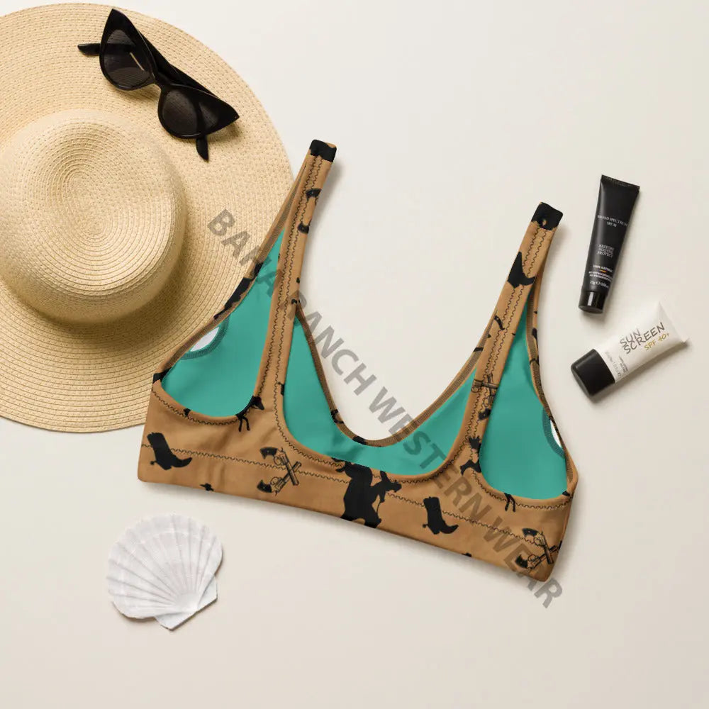 Baha Ranch Yeehaw Vintage Western Bikini Top Baha Ranch Western Wear