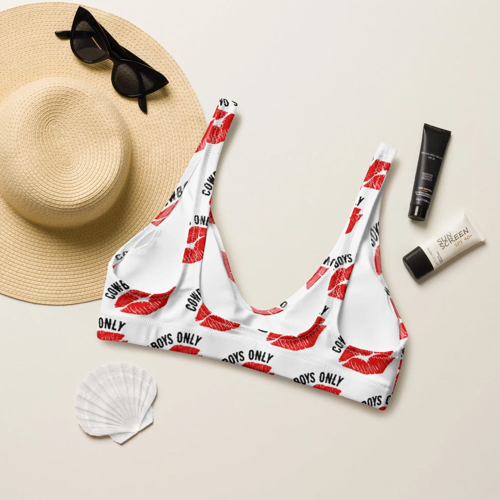 Baha Ranch Yeehaw Cowboys Only Bikini Top Baha Ranch Western Wear