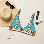 Baha Ranch Yeehaw Turquoise Teepee Bikini Top Baha Ranch Western Wear