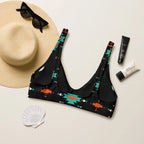 Baha Ranch Yeehaw Turquoise & Orange Aztec Bikini Top Baha Ranch Western Wear